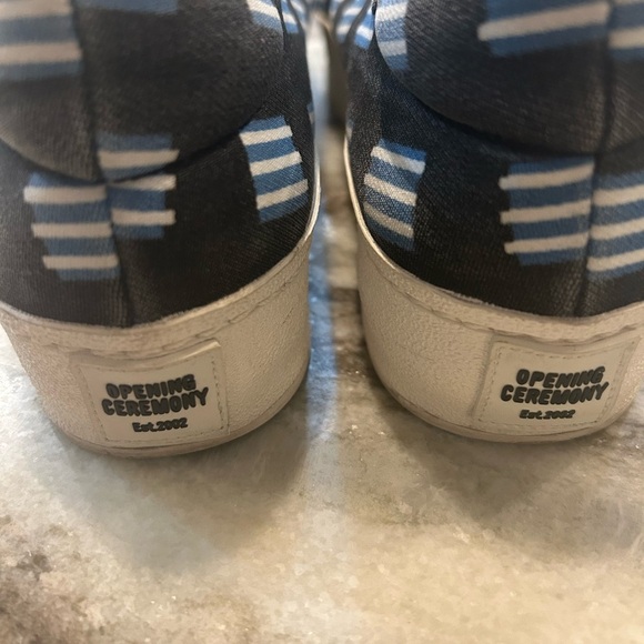Opening Ceremony Striped Sneakers (have wear & tear) European 39 - Picture 1 of 4